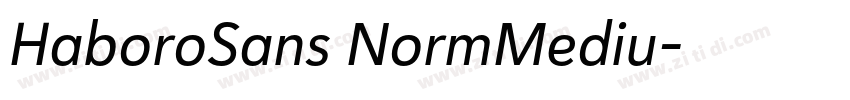 HaboroSans NormMediu字体转换